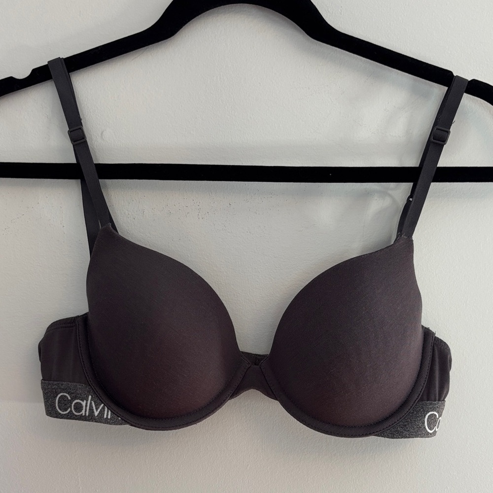 Calvin Klein classic gray bra 34B with racerback option